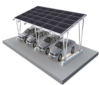 Is it more cost-effective to install a large solar panel or a small panel in a photovoltaic carport?