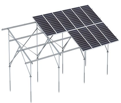 How do solar racks support solar panels?