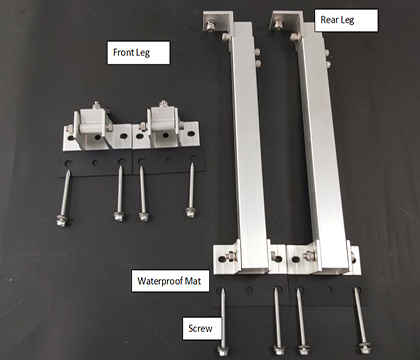 How to use the adjustable foot solar mount